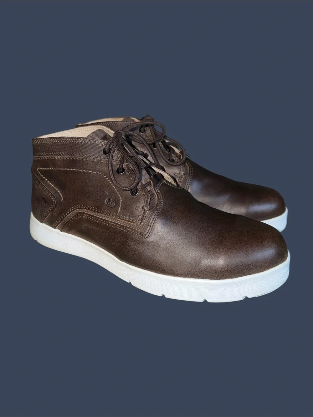 Redwing Cross Lite Brown Leather Safety Toe Chukka Boots Size 11.5 Heritage